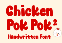 Chicken Pok Pok 2 Font - Featured Image