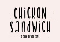 Chicken Sandwich Font - Featured Image