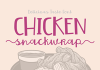 Chicken Snackwrap Font - Featured Image