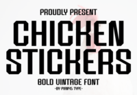 Chicken Stickers Font - Featured Image