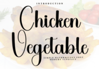 Chicken Vegetable Font - Featured Image