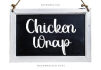 Chicken Wrap Font - Featured Image
