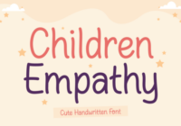 Children Empathy Font - Featured Image