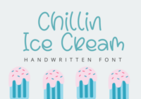 Chillin Ice Cream Font - Featured Image