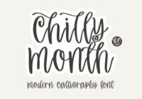Chilly Month Font - Featured Image