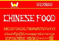 Chinese Food Font - Featured Image