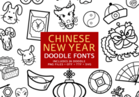 Chinese New Year Doodle Font - Featured Image