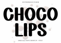 Choco Lips Font - Featured Image
