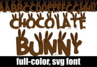 Chocolate Bunny Font - Featured Image