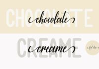 Chocolate Creame Font - Featured Image