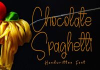 Chocolate Spaghetti Font - Featured Image