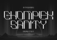 Chomplek Sanity Font - Featured Image