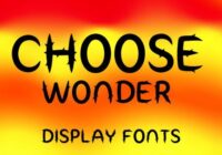 Choose Wonder Font - Featured Image