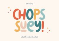 Chops Suey Font - Featured Image