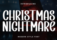 Chrismas Nightmare Font - Featured Image