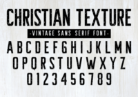 Christian Texture Font - Featured Image