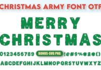 Christmas Army Font - Featured Image