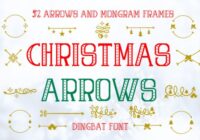 Christmas Arrows Font - Featured Image
