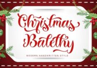 Christmas Balethy Font - Featured Image