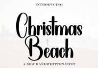 Christmas Beach Font - Featured Image
