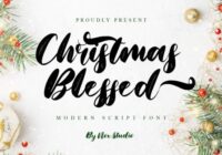 Christmas Blessed Font - Featured Image