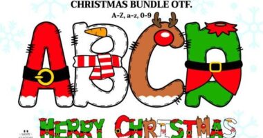 Christmas Bundle Font - Featured Image