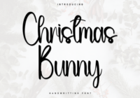 Christmas Bunny Font - Featured Image
