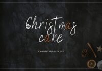 Christmas Cake Font - Featured Image