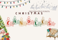 Christmas Candles Font - Featured Image