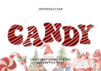 Christmas Candy Stripes Font - Featured Image