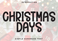 Christmas Days Font - Featured Image