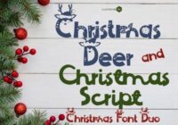 Christmas Deer Duo Font - Featured Image
