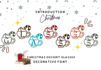 Christmas Dessert Glasses Font - Featured Image