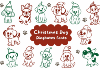Christmas Dog Font - Featured Image