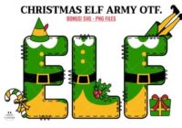 Christmas Elf Army Font - Featured Image