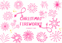 Christmas Fireworks Font - Featured Image