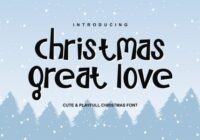 Christmas Great Love Font - Featured Image