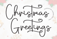 Christmas Greetings Font - Featured Image