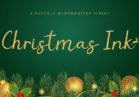 Christmas Ink Font - Featured Image