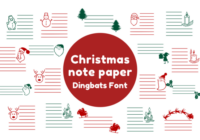 Christmas Note Paper Font - Featured Image