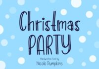 Christmas Party Font - Featured Image
