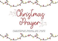 Christmas Prayer Font - Featured Image