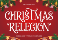 Christmas Relegion Font - Featured Image