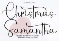 Christmas Samantha Font - Featured Image