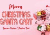 Christmas Santa Cart Font - Featured Image