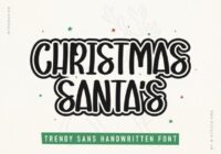 Christmas Santas Font - Featured Image