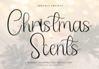 Christmas Scents Font - Featured Image