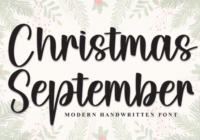 Christmas September Font - Featured Image