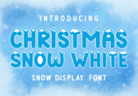 Christmas Snow White Font - Featured Image