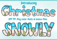 Christmas Snowly Font - Featured Image